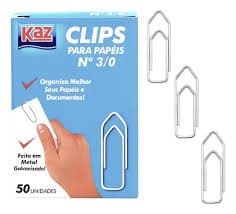 Clips P/papeis N. 3/0 (unidade)