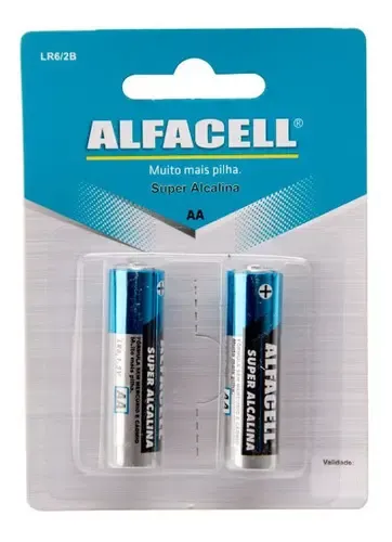 Pilha AA 2 Peças Super Alcalina 1.5V