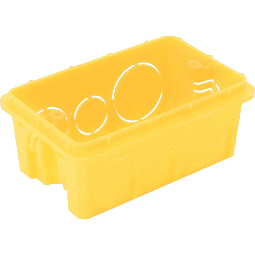 Caixa de Luz PVC Amarela 4X2 Tramontina