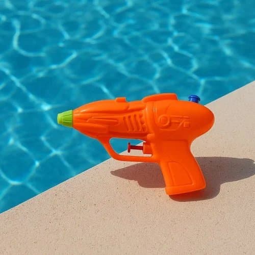 Pistola Lança Agua 15cm Color