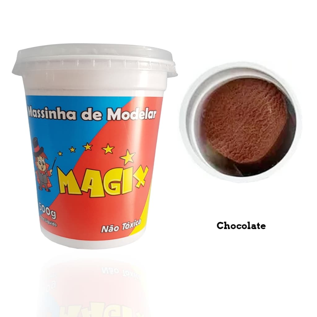 Massa para modelar Magix 150 g chocolate