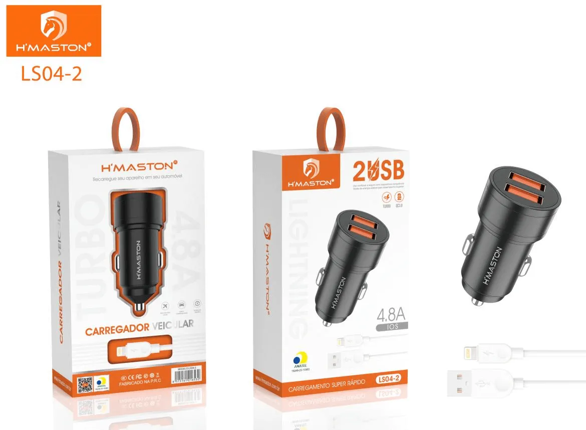 Carregador Veicular Turbo 30W α’Gold CJ04-4