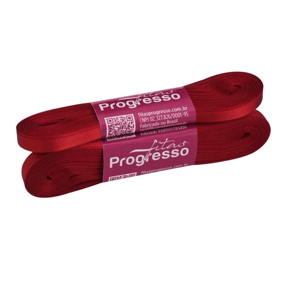 Fita cetim 7 mm x 10 m vermelho