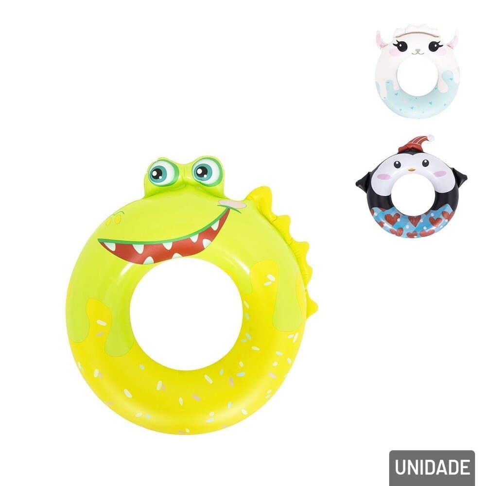 Boia circular inflável 60 cm animais sortidos