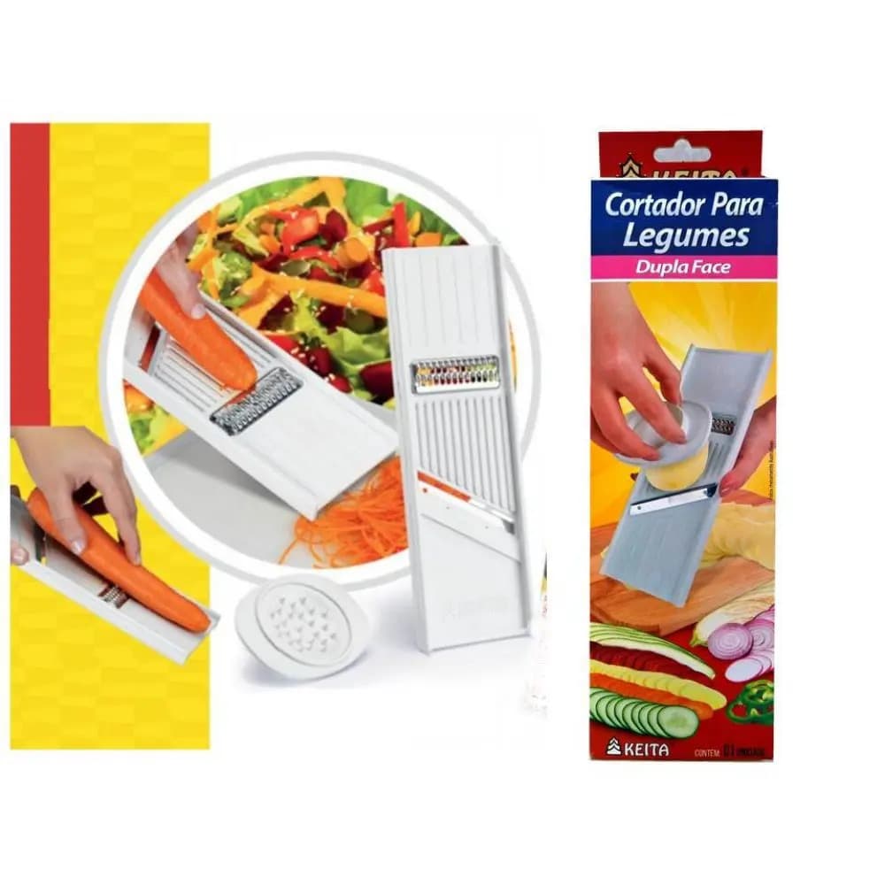 Cortador e Ralador de Plastico 25cm Legumes