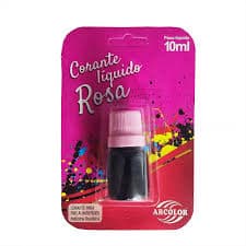 Corante Liquido Arcolor 10ML Rosa