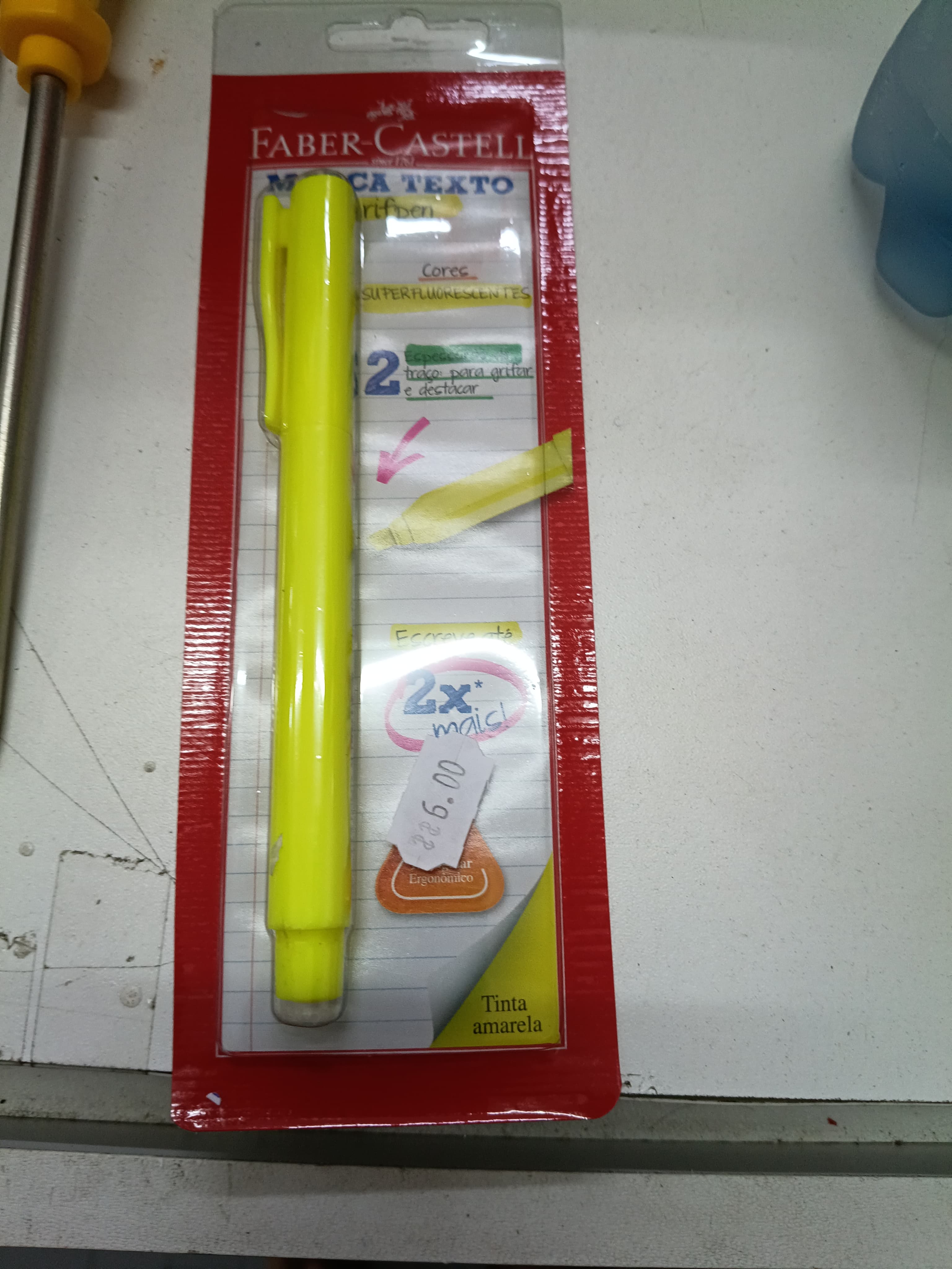Marca Texto Faber-Castell Amarelo Grifpen