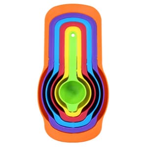 Colher Medidora Plastico 7,5ml a 250ml 6 Pçs Color