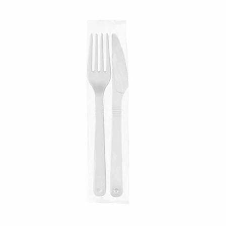 Kit Garfo Faca Descartavel