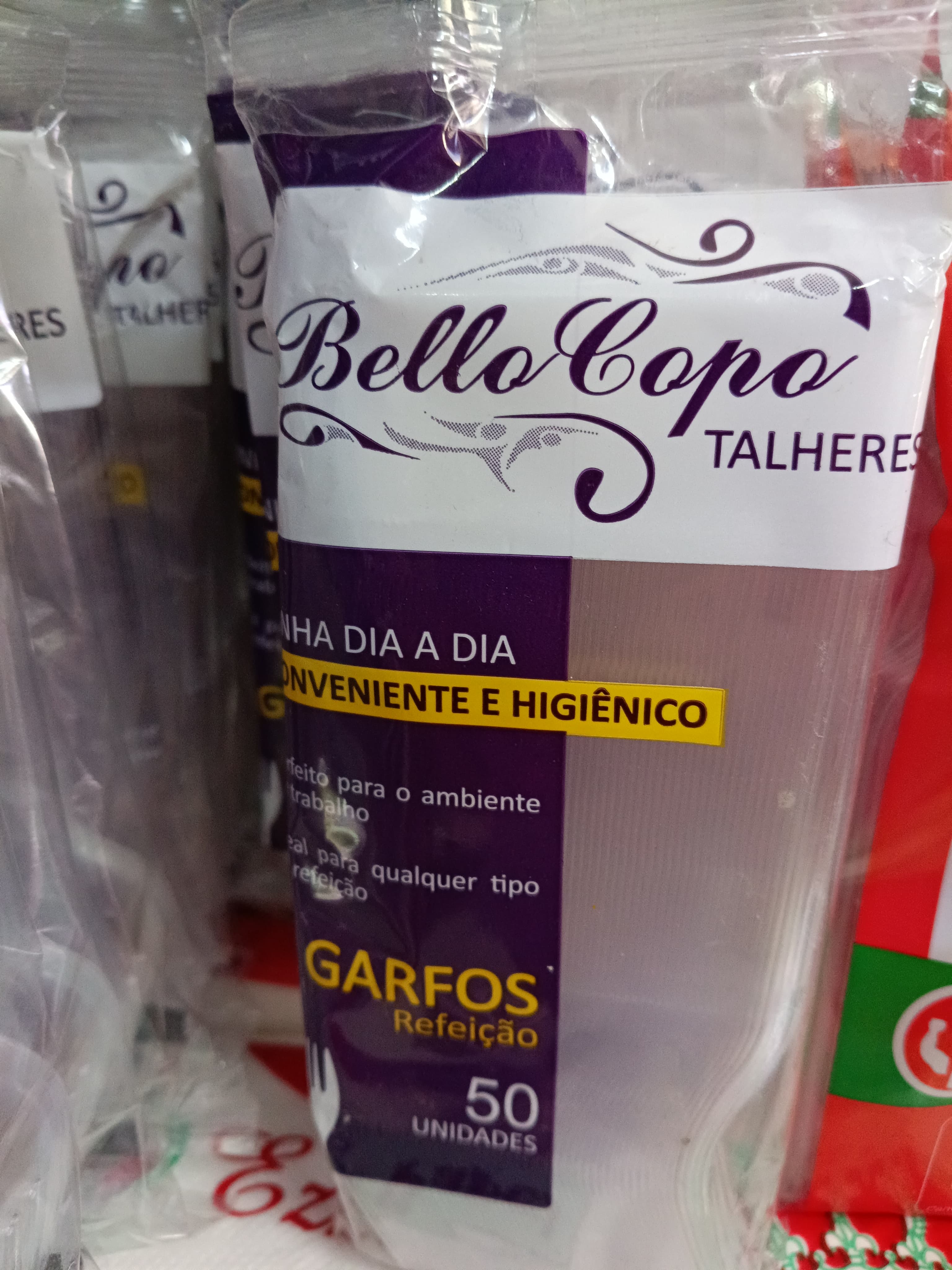 Garfo Refeição C/50 Bello Copos