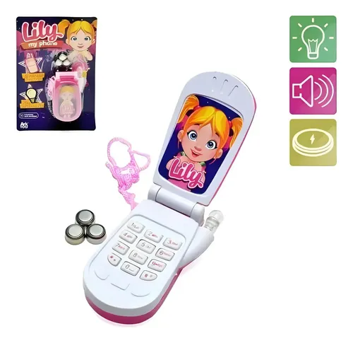 Celular Infantil com Luz e Som Lily Sortidos