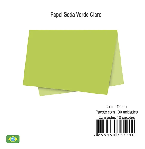 Papel seda verde claro