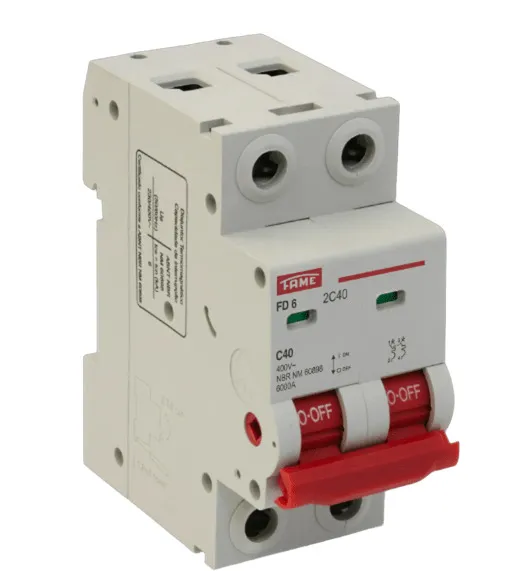 Disjuntor FD 6KA 2P 40A Fame