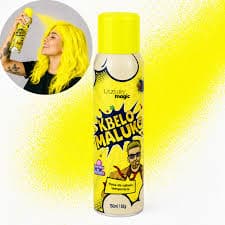 Tinta para Cabelo Spray 150ml Amarelo Neon
