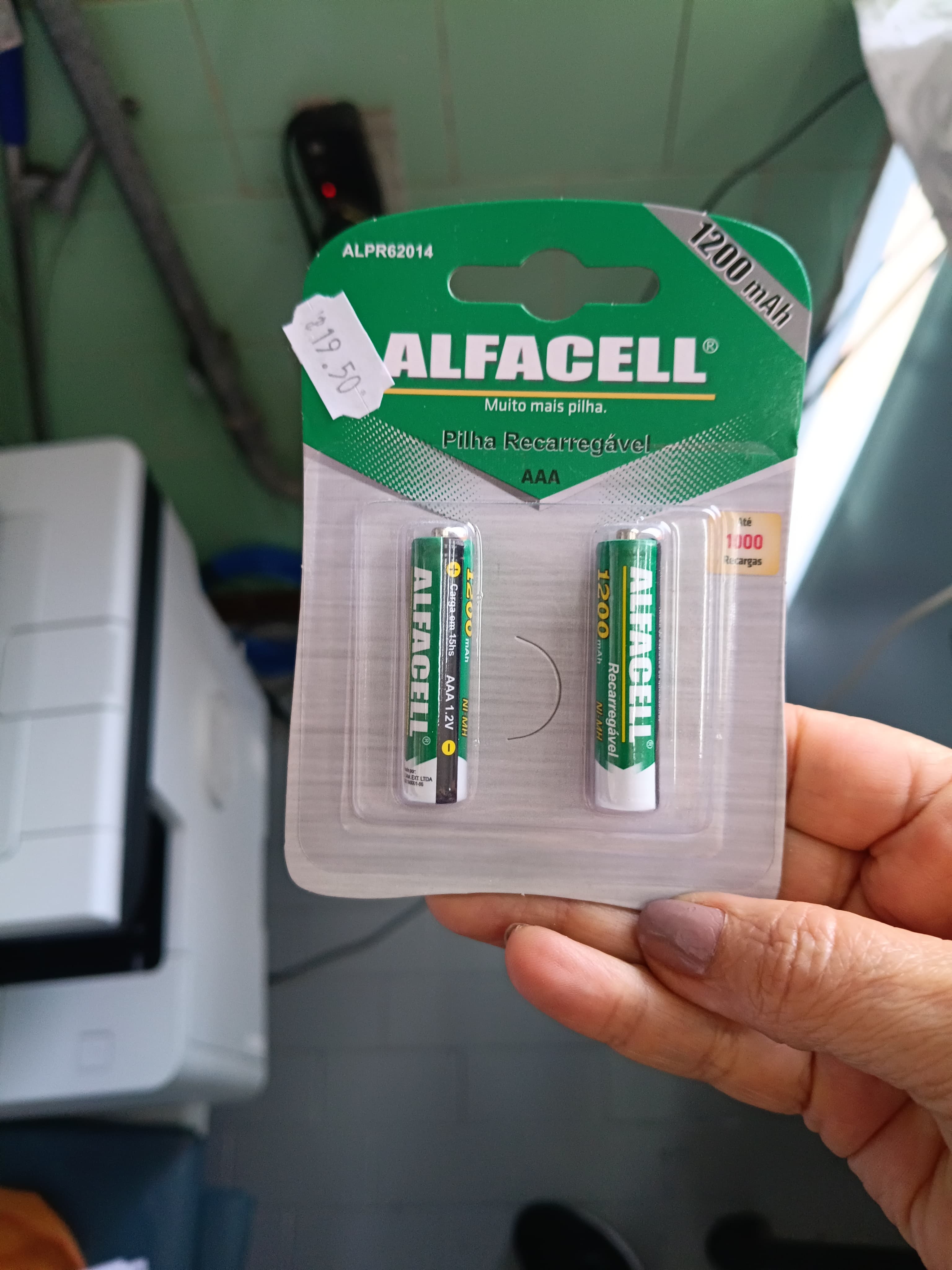 Pilha AAA 2 Peças Recarregavel 750mAh
