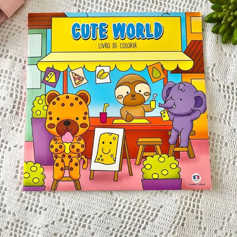 Livro Colorir Cute World