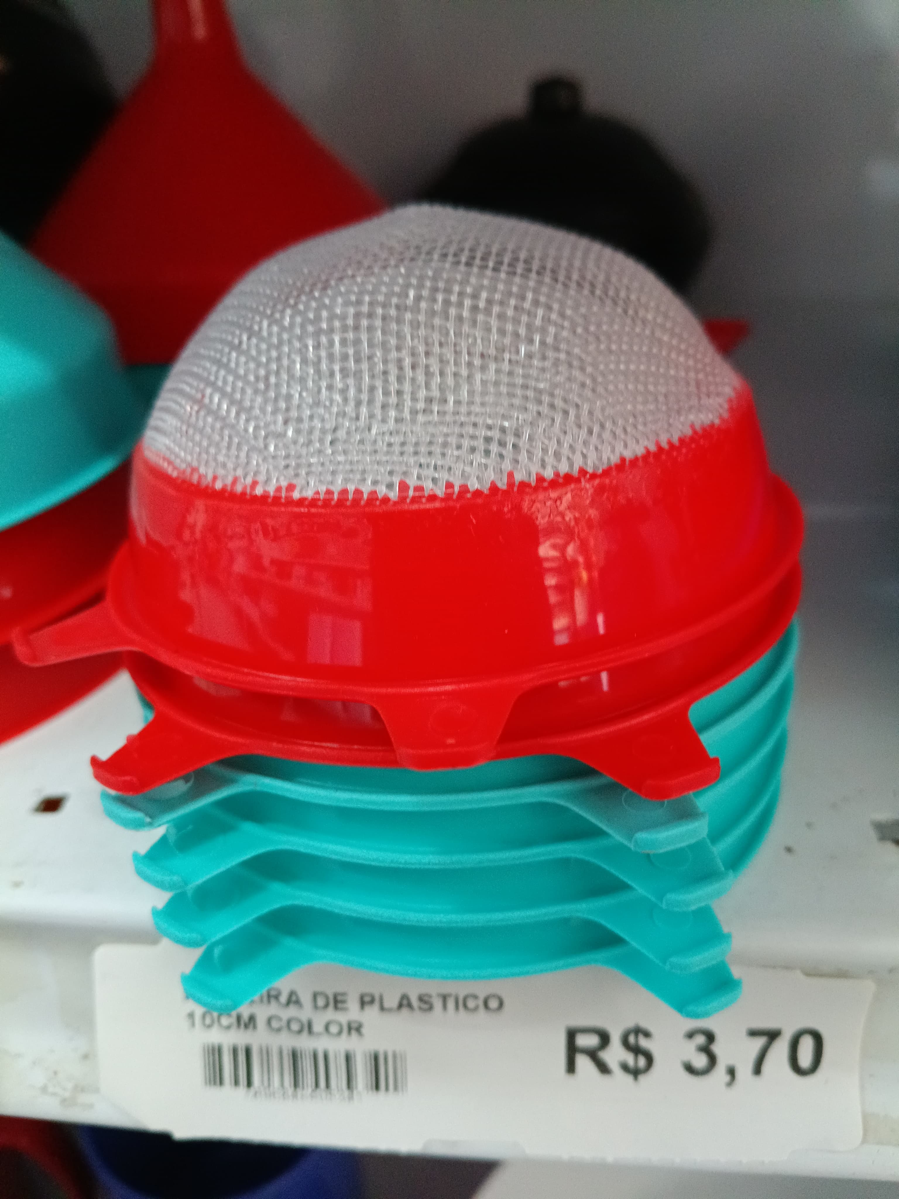 Peneira de Plastico 10cm Color