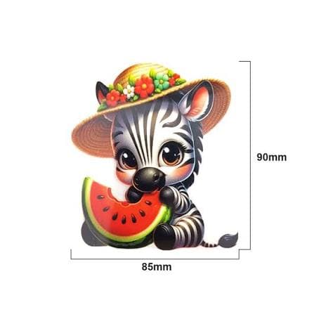Aplique termocolante Zebra melancia
