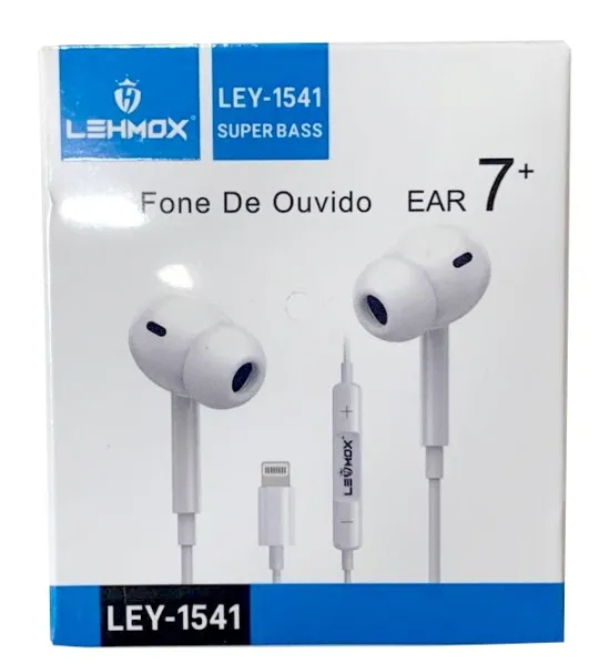 Fone de Ouvido Lightning Lehmox LEY-1536