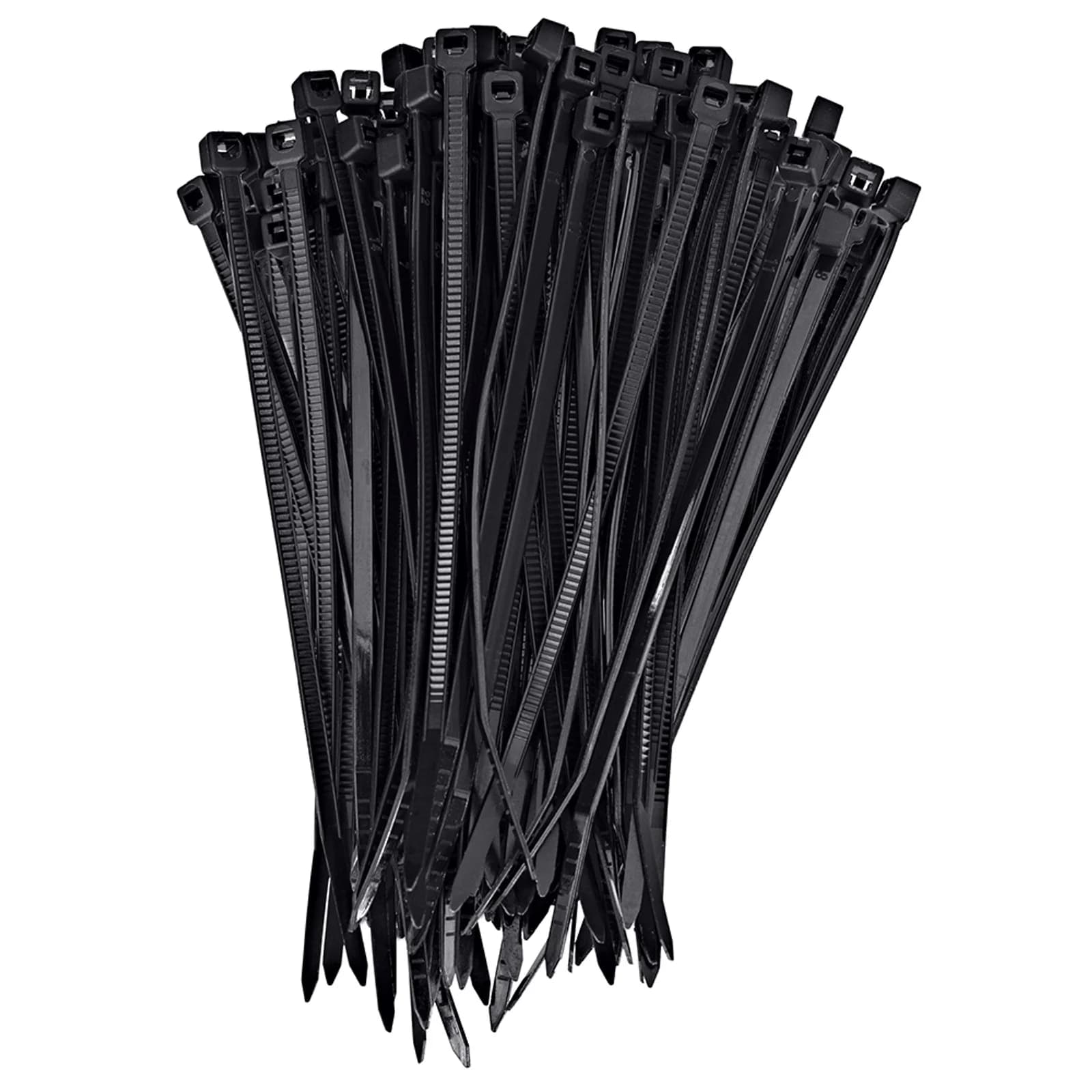 Abraçadeira de plástico preta 2,5 x 150 mm com 100 peças