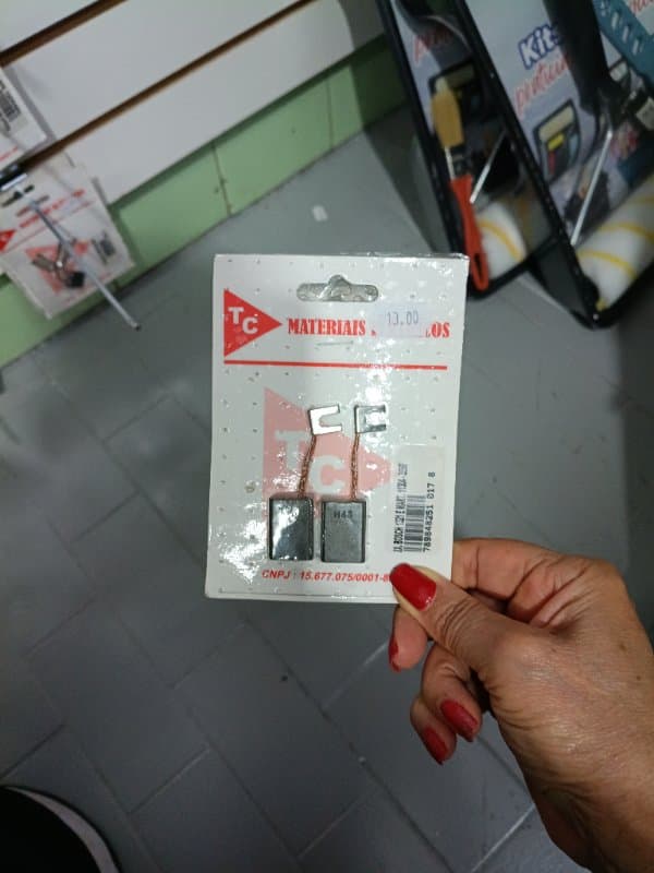 Escova de carvão para lixadeira Bosch 1321 3590, pacote com 2