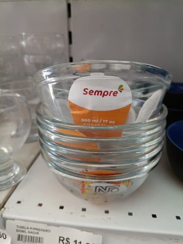 Tigela P/preparo 500ML Nadir