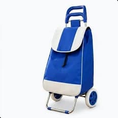 Carrinho de Compras Poliester Dobravel 96cm Preto