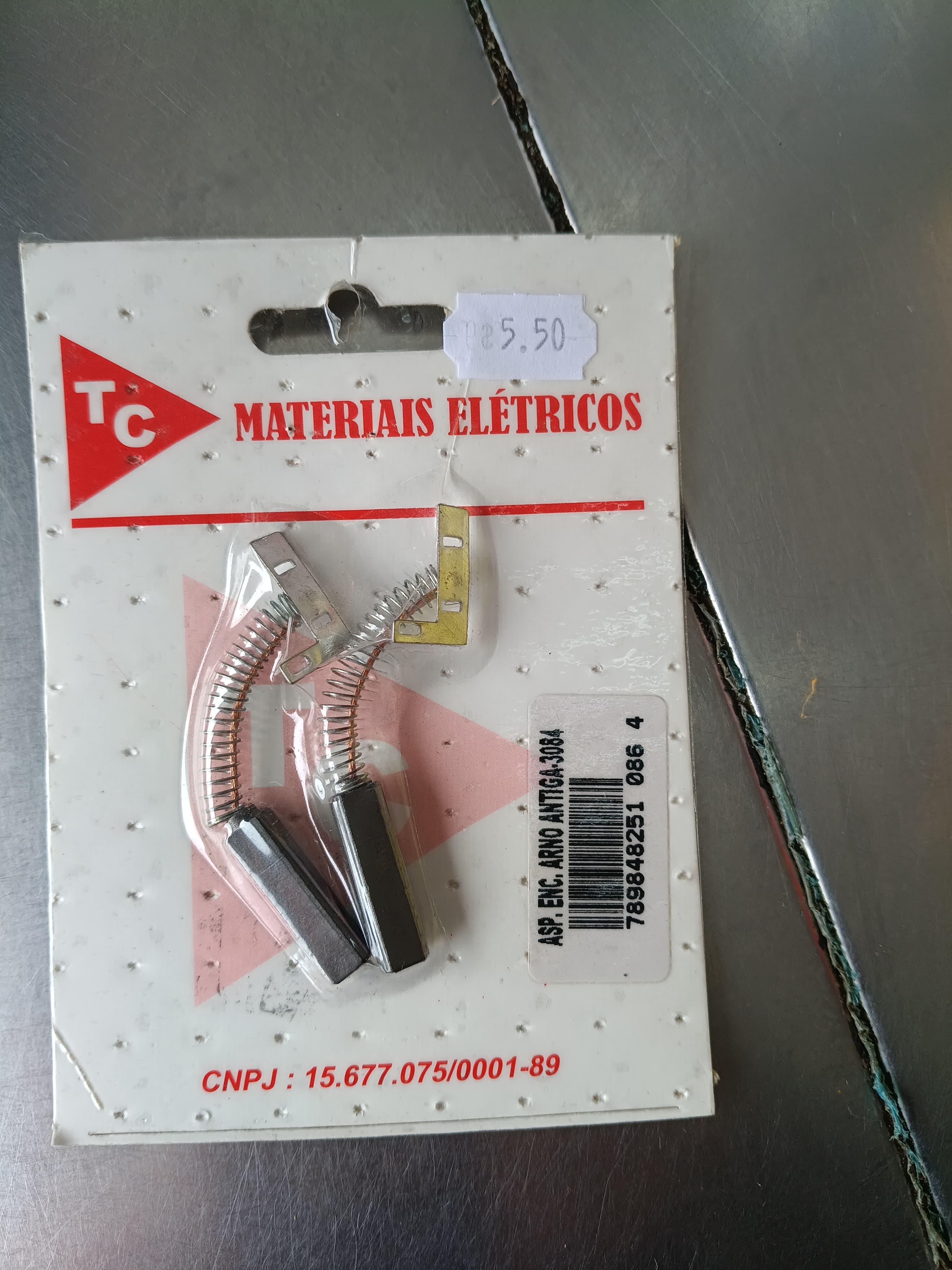 Escova de carvão para aspirador Arno antiga 3084