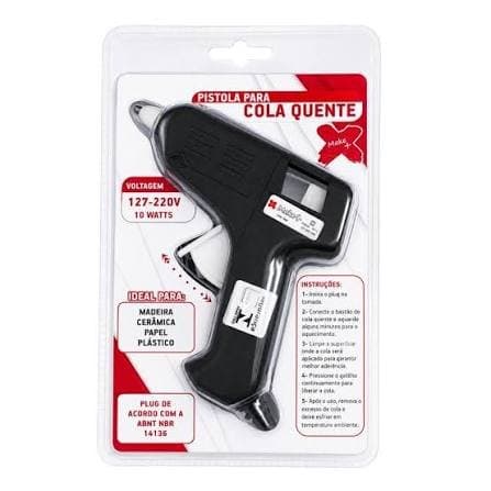 Pistola P/cola Quente PQ 10W Preta R.4007