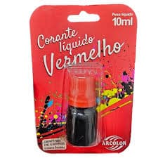 Corante Liquido Arcolor Vermelho 10ML