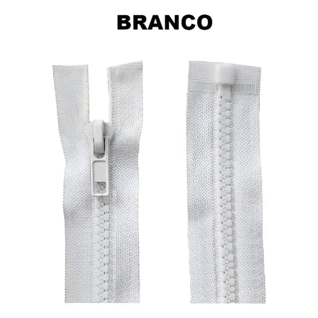 Ziper Comum RO10487 30CM Branco (unidade)
