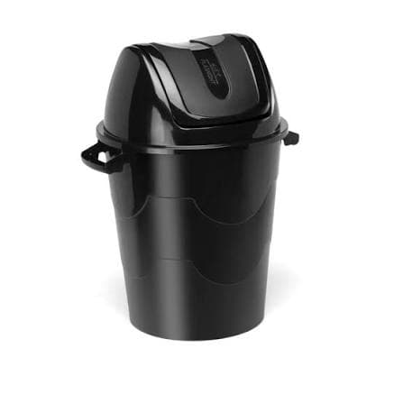 Lixeira Basculante 84 Litros - Preto