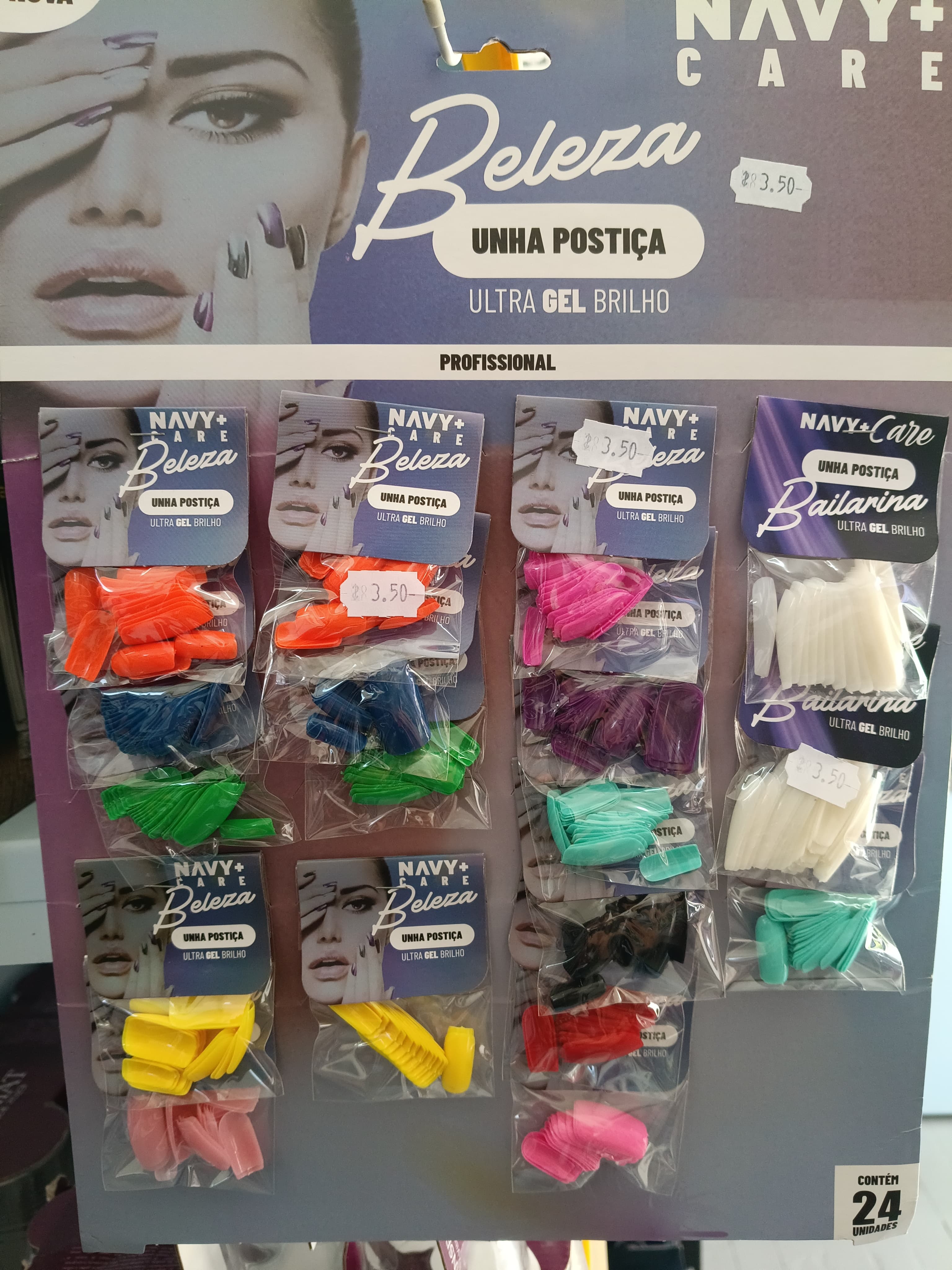 Unha Postica Navy+care Cores (unidade)