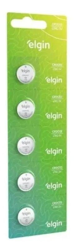 Blister com 5 Baterias CR2450 Elgin (unidade)