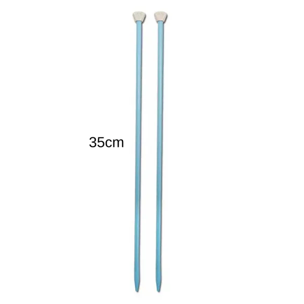 Agulha de tricô plástico 5,5 mm 35 cm