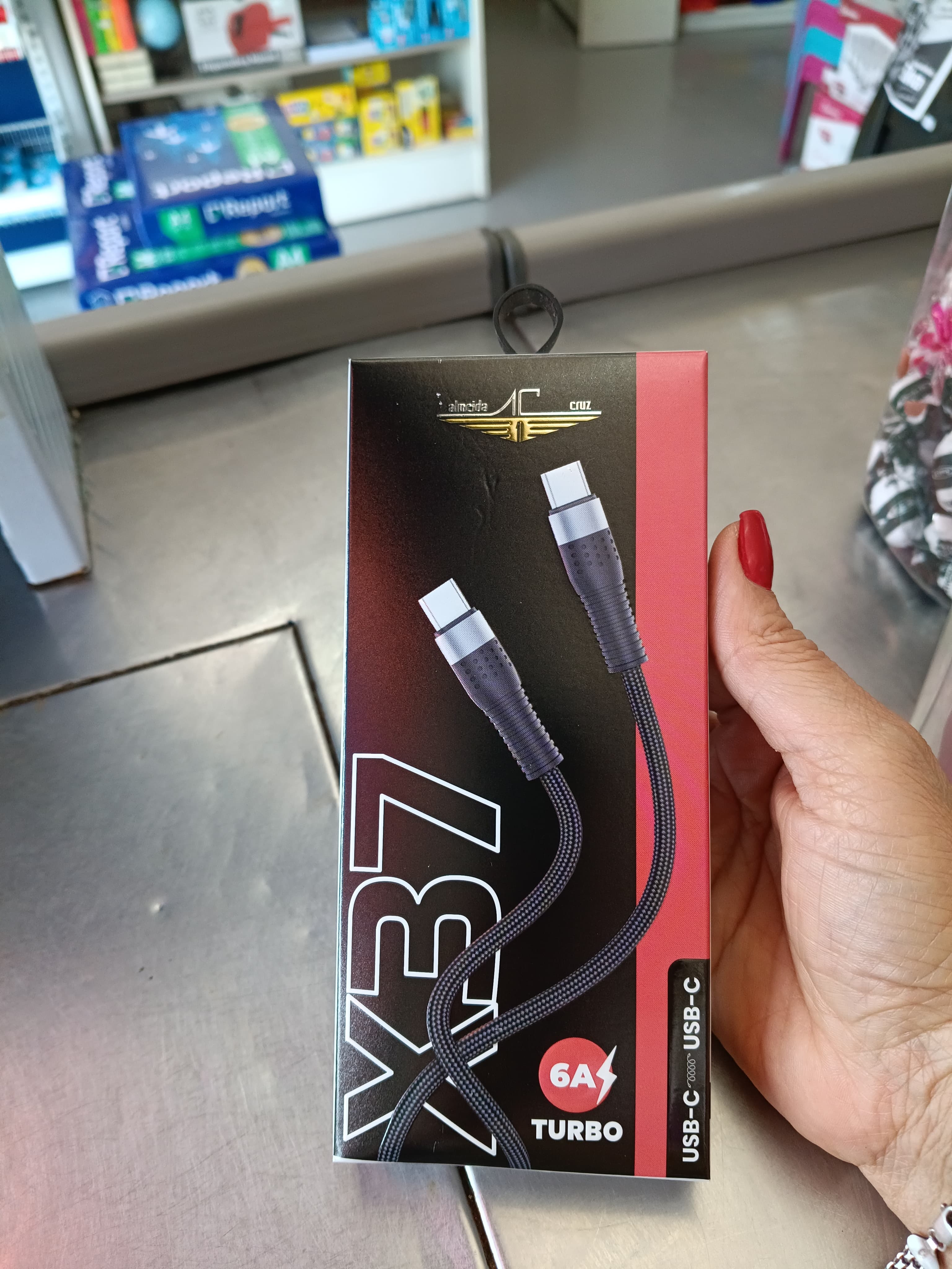 Cabo USB-C/USB-C Linha Prime X37 Almeida Cruz