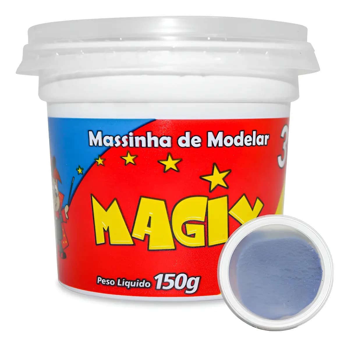 Massa para modelar Magix 150 g azul
