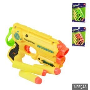 Pistola Lança Dardos 04 Peças