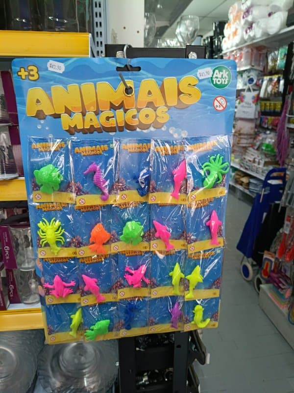 Bichinho Cresce na Agua Animais Sortidos