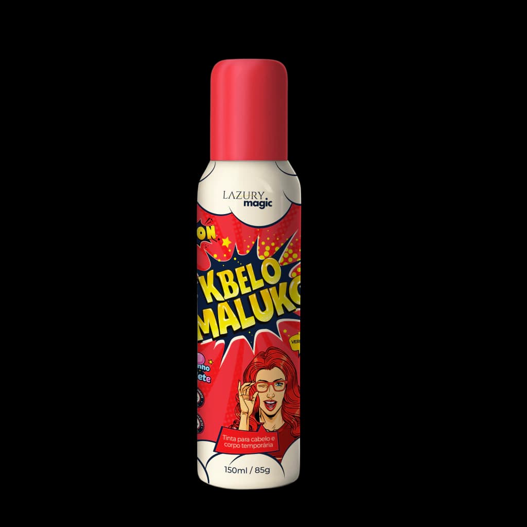 Spray Cabelo Maluco Vermelho 150 ml
