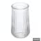 Vaso decorativo de vidro 15 cm canelado