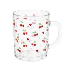 Caneca de vidro 230 ml modelos sortidos