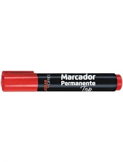 Marcador Permanente Vermelho Jocaroffice (unidade)