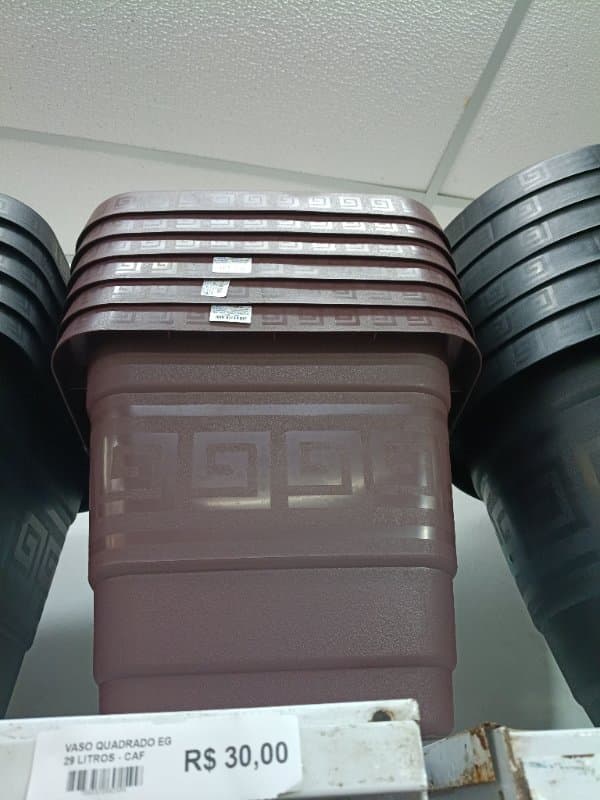 Vaso Quadrado EG 29 Litros - Caf