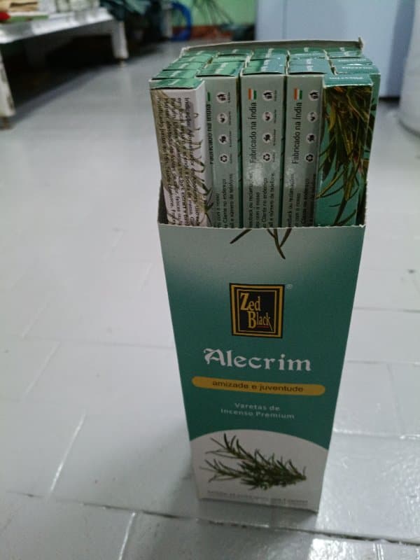 Incenso com 25 Caixas Alecrim (unidade)