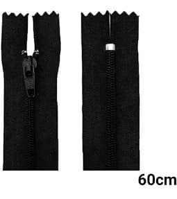 Ziper Comum RO10847 60CM Preto (unidade)
