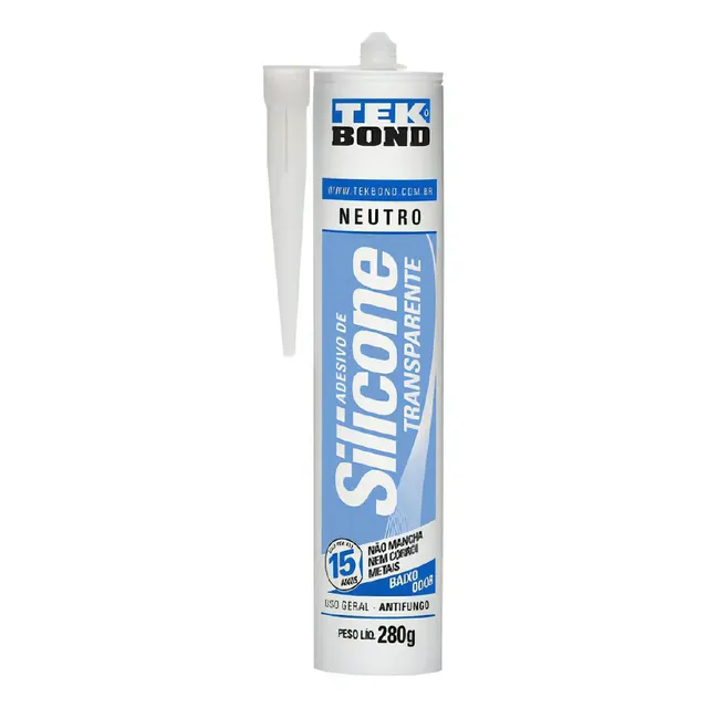 Silicone Tek Bond acetinado 256 g incolor