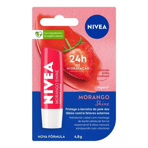 Hidratante Labial Nivea Morango 4,8G