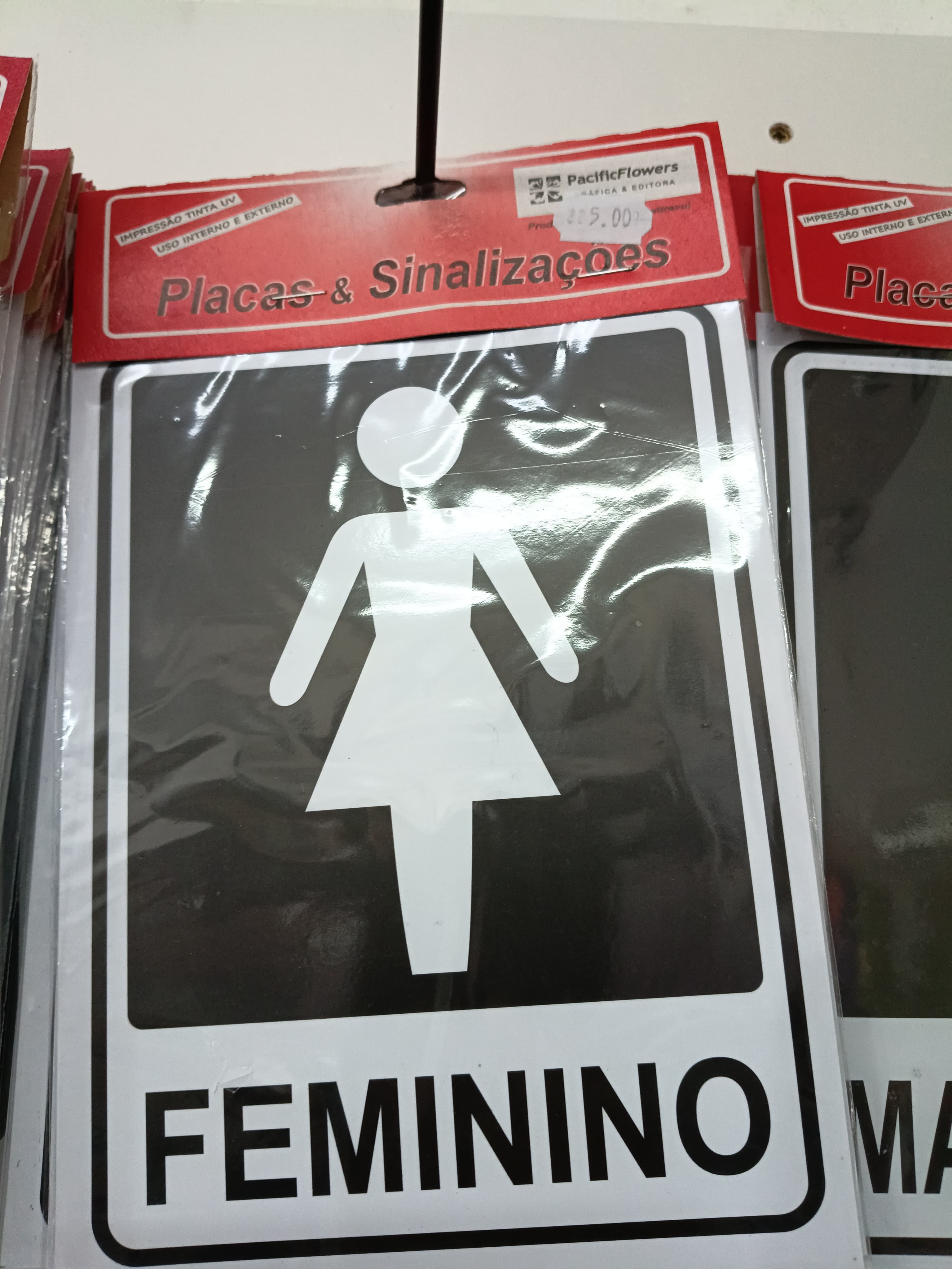 Placa Sinalizacao Feminino PS03 (unidade)
