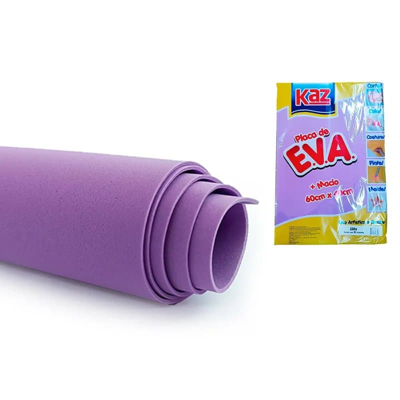 Placa de E.v.a. 60X40 Lilas-KZ345 (unidade)